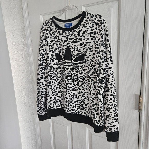 NWOT ASOS X Adidas Exclusive Inked Trefoil Sweatshirt - Picture 7 of 8